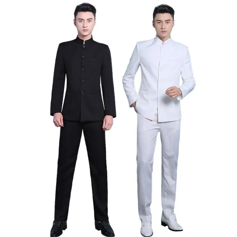 Для мужчин на каждый день/офис Обычный костюм однотонный, воротник-стойка/лацкан с тупым углом длинный рукав искусственный шелк черный
Для мужчин на каждый день/офис Обычный костюм однотонный, воротник-стойка/лацкан с тупым углом длинный рукав искусственный шелк черный