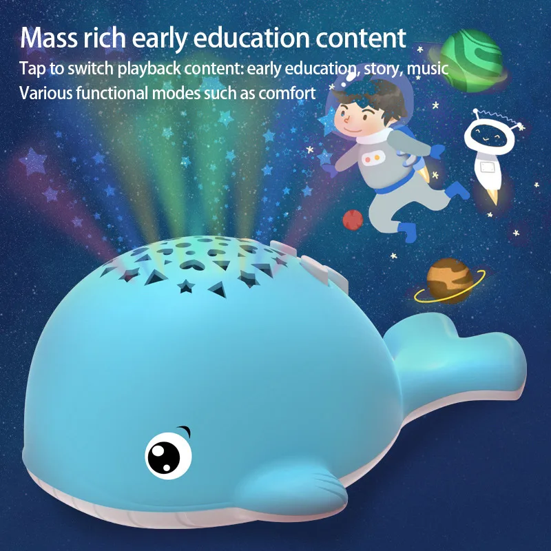Baby LED Sleep Light Whale Cartoon Night Light Baby Lumen Projector Story Machine Music Player Children Christmas Lights Gifts
Baby LED Sleep Light Whale Cartoon Night Light Baby Lumen Projector Story Machine Music Player Children Christmas Lights Gifts
