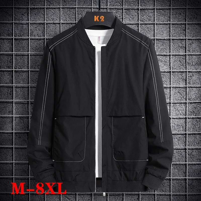 Куртка мужская однотонная с воротником-стойкой, деловая бейсбольная верхняя одежда, большие размеры, весна
Куртка мужская однотонная с воротником-стойкой, деловая бейсбольная верхняя одежда, большие размеры, весна