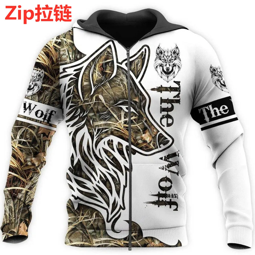 2020 Newest Wolf Hunter Pattern 3D Printed Hoodie Unisex Casual Sweatshirt Hip Hop Zip Jacket Hoodies Fashion tops 777
2020 Newest Wolf Hunter Pattern 3D Printed Hoodie Unisex Casual Sweatshirt Hip Hop Zip Jacket Hoodies Fashion tops 777