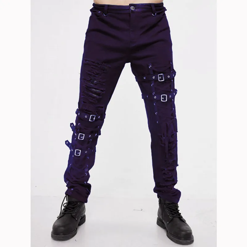 WEPBEL Gothic Slim Long Pants for Men Punk Belt Pants Fashion Mid Waist Trousers Motor Hip Hop Punk Vintage Pants 
WEPBEL Gothic Slim Long Pants for Men Punk Belt Pants Fashion Mid Waist Trousers Motor Hip Hop Punk Vintage Pants