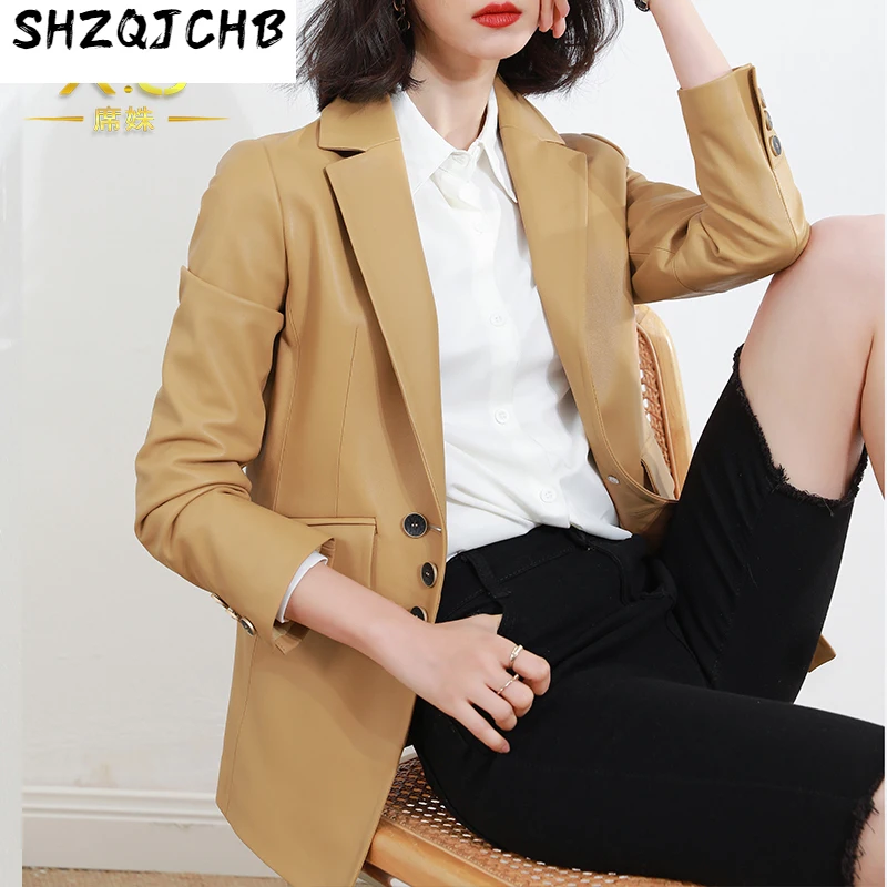 SHZQ, Новинка осени 2021, ветровка из овечьей кожи, женский Профессиональный кожаный костюм средней и длинной длины
SHZQ, Новинка осени 2021, ветровка из овечьей кожи, женский Профессиональный кожаный костюм средней и длинной длины