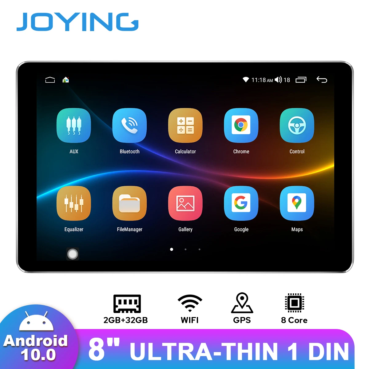 JOYING 8"Android Car Radio Stereo Autoradio Single 1Din Universal Head Unit 1280*800 2G 32G Multimedia Video Player 
JOYING 8"Android Car Radio Stereo Autoradio Single 1Din Universal Head Unit 1280*800 2G 32G Multimedia Video Player