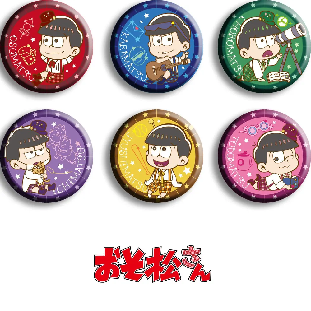 58 мм Osomatsu San значок аниме Мацуно Осомацу Ichimatsu знаки стили брошь значки подарок |