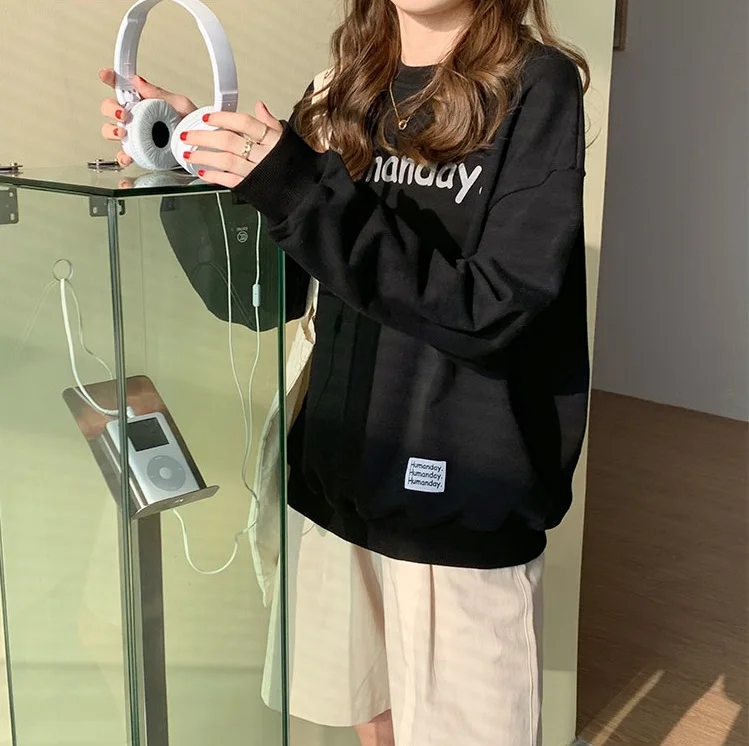 8 colors autumn winter 2020 korean style Women warm Sweatshirts Long Sleeve letter thick Sweatshirt Womens pullovers (X1667)
8 colors autumn winter 2020 korean style Women warm Sweatshirts Long Sleeve letter thick Sweatshirt Womens pullovers (X1667)