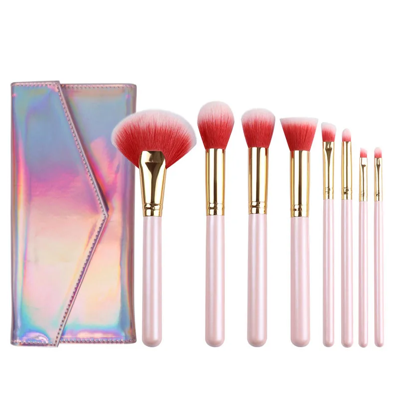 8pcs Pink Wooden Handle Makeup Brush Set Colorful Bag Soft Fiber Make Up Brushes Eye Shadow Foundation Powder Beauty Tool
8pcs Pink Wooden Handle Makeup Brush Set Colorful Bag Soft Fiber Make Up Brushes Eye Shadow Foundation Powder Beauty Tool