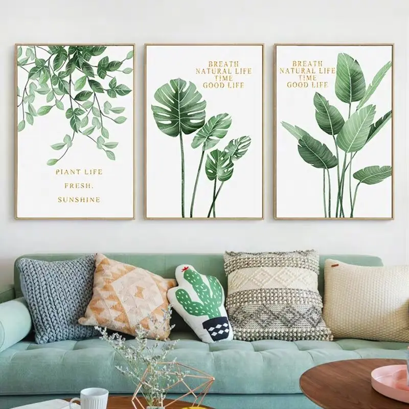 Triptych Green Leaves Printed Pattern Cross stitch kits Needlework 11CT Diy Embroidery Cross-stitch Simple modern style Decor 
Triptych Green Leaves Printed Pattern Cross stitch kits Needlework 11CT Diy Embroidery Cross-stitch Simple modern style Decor