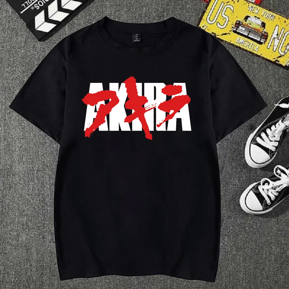 Мужские футболки, летние футболки с графическим принтом аниме Акира, уличная одежда, футболка Harajuku 
Мужские футболки, летние футболки с графическим принтом аниме Акира, уличная одежда, футболка Harajuku