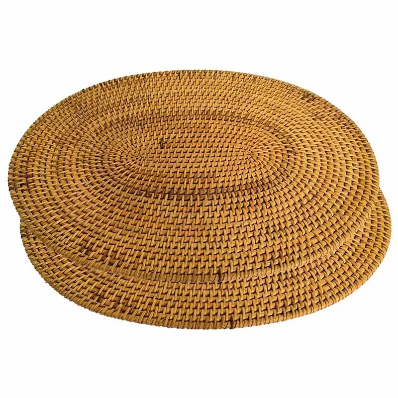 2PC Oval Rattan Placemat Natural Hand-Made Rattan Heat-Resistant Placemat (Oval 15.7 X 11.8 Inches)
2PC Oval Rattan Placemat Natural Hand-Made Rattan Heat-Resistant Placemat (Oval 15.7 X 11.8 Inches)