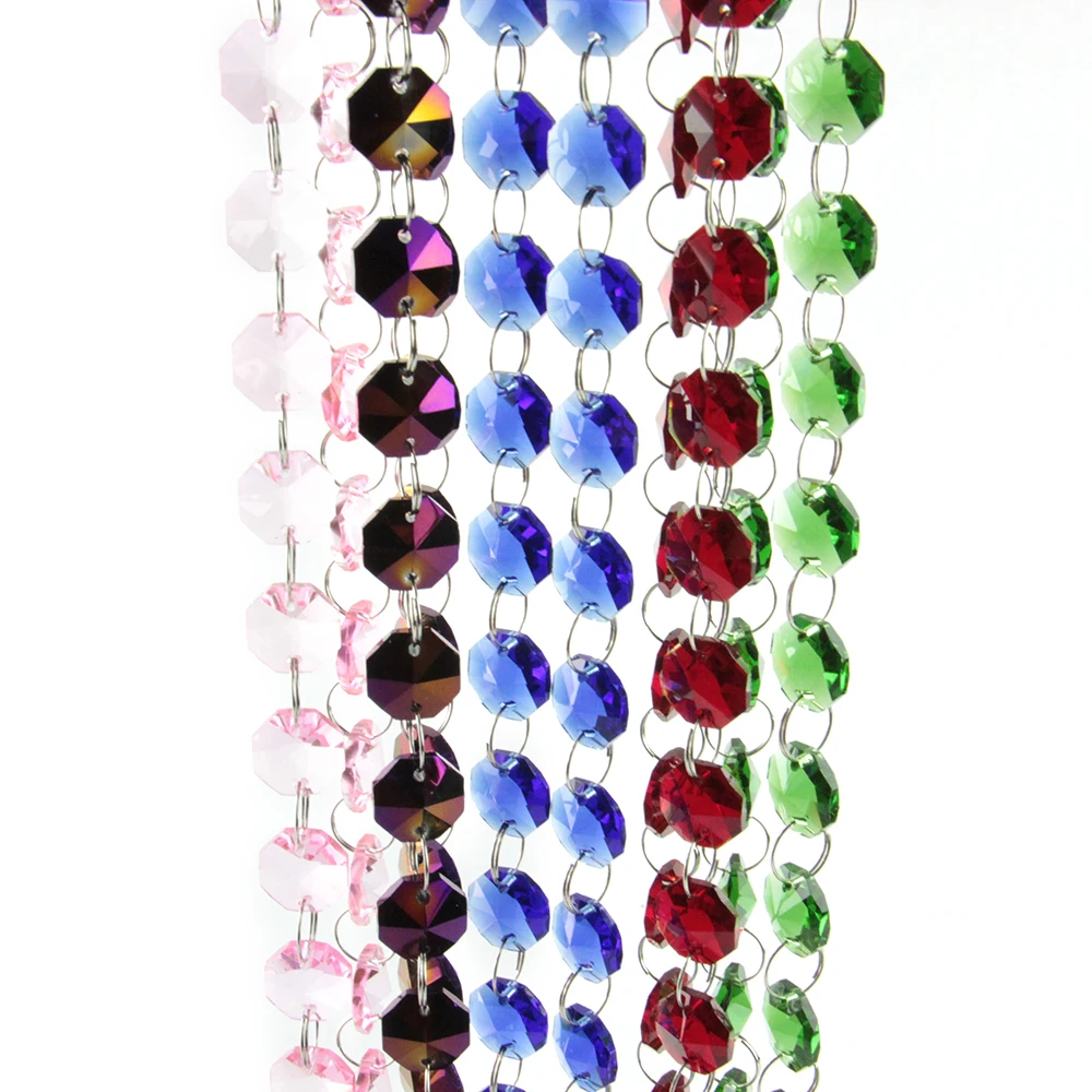 10m 14mm Octagon Beads With Metal Chandelier Lighting Hooks Crystal Chain Garland For All Colors Crystal Beads Curtain
10m 14mm Octagon Beads With Metal Chandelier Lighting Hooks Crystal Chain Garland For All Colors Crystal Beads Curtain