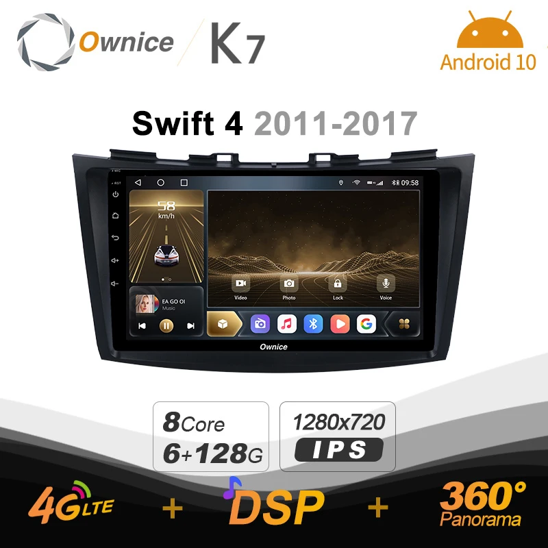 K7 Ownice 6G+128G Android 10.0 Car Radio For Suzuki Swift 4 2011 -2017 Multimedia DVD Audio 4G LTE GPS Navi 360 BT 5.0 Carplay
K7 Ownice 6G+128G Android 10.0 Car Radio For Suzuki Swift 4 2011 -2017 Multimedia DVD Audio 4G LTE GPS Navi 360 BT 5.0 Carplay