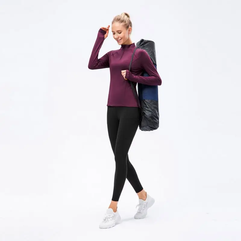 Workout Yoga Track Jacket 1/2 Zip Long Sleeve Yoga Tops Sports Running Shirt Women Breathable Athletic Slim Fit with Thumb Hole
Workout Yoga Track Jacket 1/2 Zip Long Sleeve Yoga Tops Sports Running Shirt Women Breathable Athletic Slim Fit with Thumb Hole