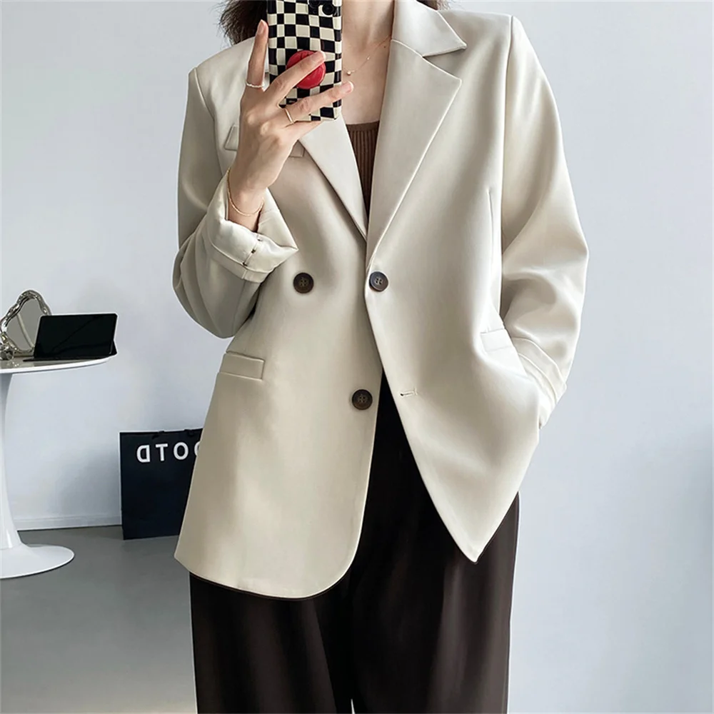 HziriP 2021 Women Blazers High Street Hot Split 2021 Femme OL Chic New Loose Fashion Casual Work Wear Elegant Office Lady Coats
HziriP 2021 Women Blazers High Street Hot Split 2021 Femme OL Chic New Loose Fashion Casual Work Wear Elegant Office Lady Coats