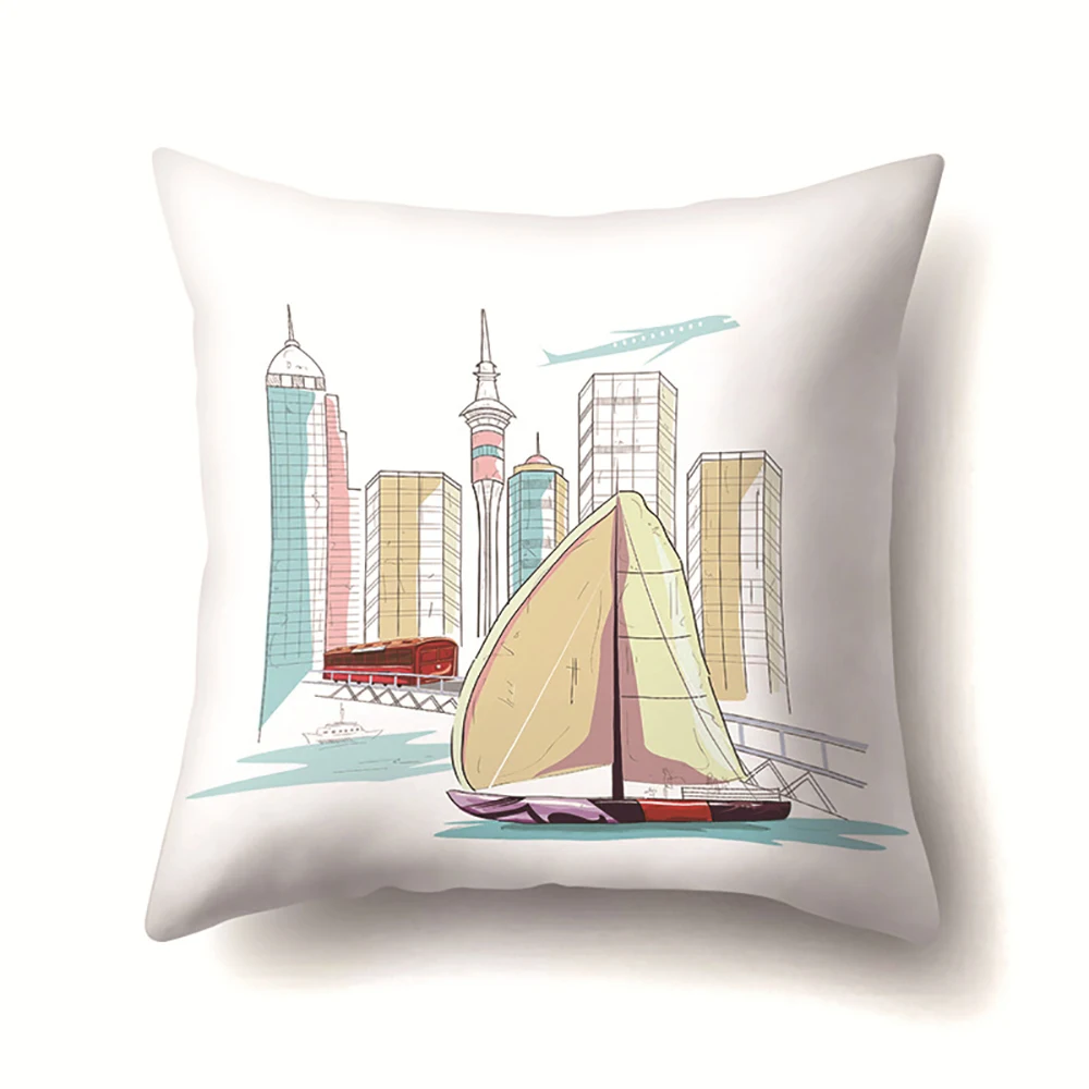 Lychee 45x45cm Building Series Printed Cushion Case Colorful Polyester Peachskin Cushion Cover For Bedroom Home Office
Lychee 45x45cm Building Series Printed Cushion Case Colorful Polyester Peachskin Cushion Cover For Bedroom Home Office