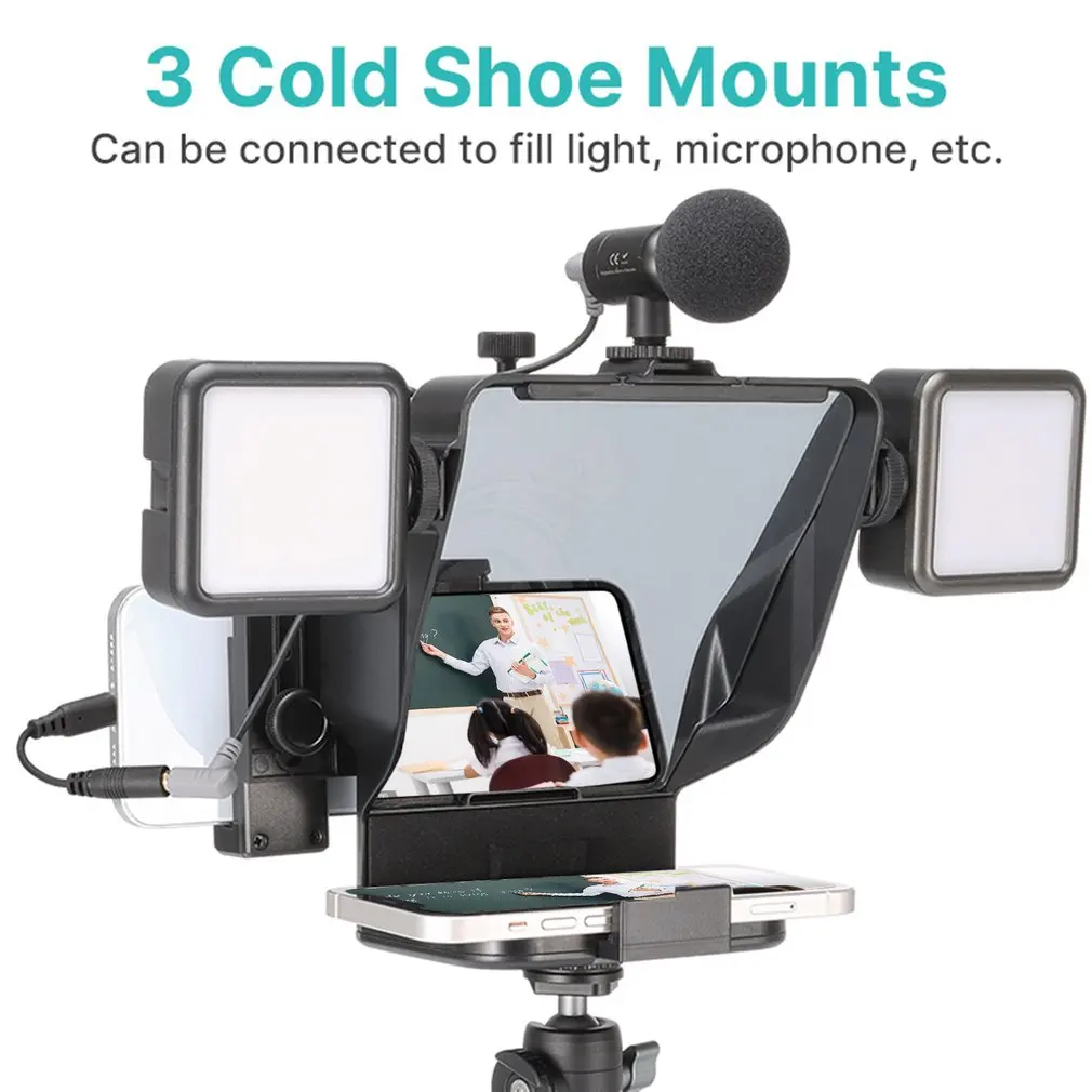 Portable Teleprompter For SLR Camera For Interview Shooting Host Internet Celebrity Durable Teleprompter
Portable Teleprompter For SLR Camera For Interview Shooting Host Internet Celebrity Durable Teleprompter