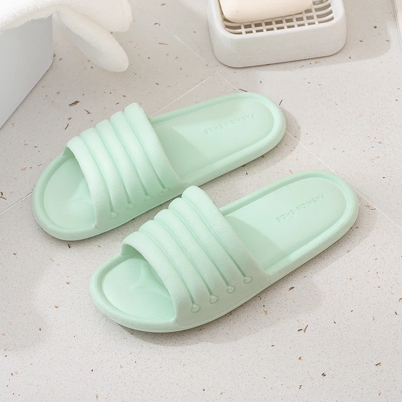Шлепанцы женские для дома и ванной летние сандалии на плоской подошве