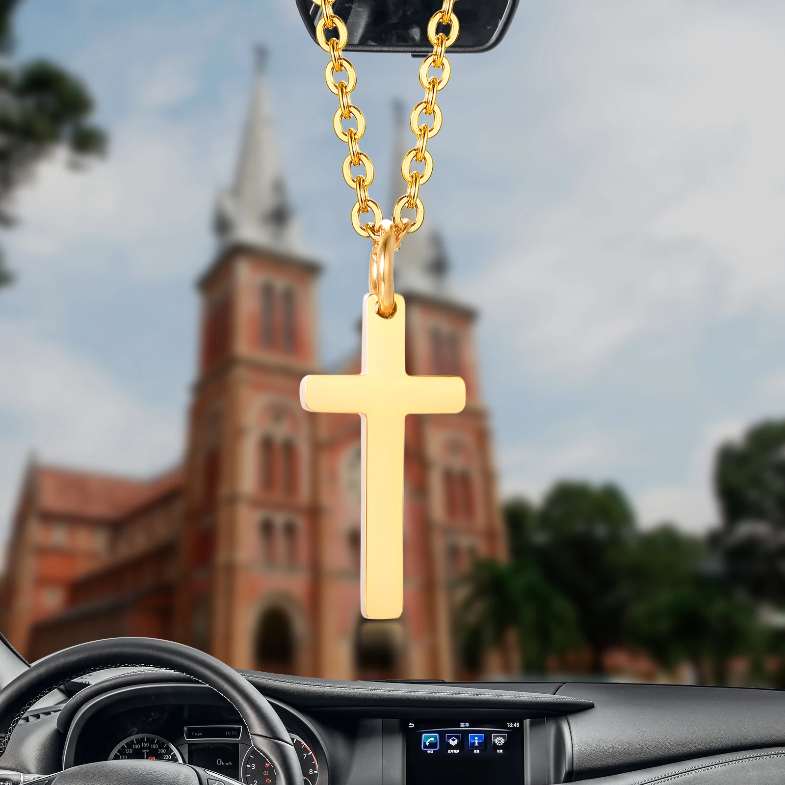 Minimalist Cross Necklaces for Women,Gold Color Simple Christian Faith Choker Jewelry,Cross Car Pendant
Minimalist Cross Necklaces for Women,Gold Color Simple Christian Faith Choker Jewelry,Cross Car Pendant