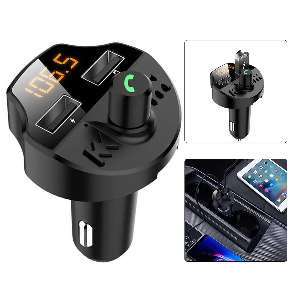 Car MP3 Player Bluetooth 5.0 Kit FM Transmitter Dual USB Charger With Hands-Free Calling Colorful Light Suit All Phones Tablet 
Car MP3 Player Bluetooth 5.0 Kit FM Transmitter Dual USB Charger With Hands-Free Calling Colorful Light Suit All Phones Tablet
