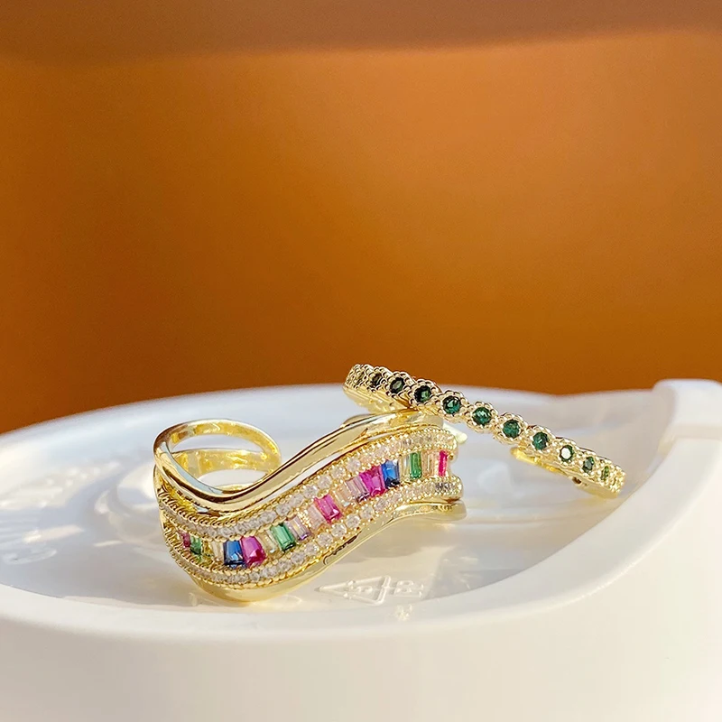 2021 New Arrive Popular Design 14k Real Gold Simplicity Rings for Women Adjustable Open Advanced Jewelry Bling Zirconia Hot Gift 
2021 New Arrive Popular Design 14k Real Gold Simplicity Rings for Women Adjustable Open Advanced Jewelry Bling Zirconia Hot Gift