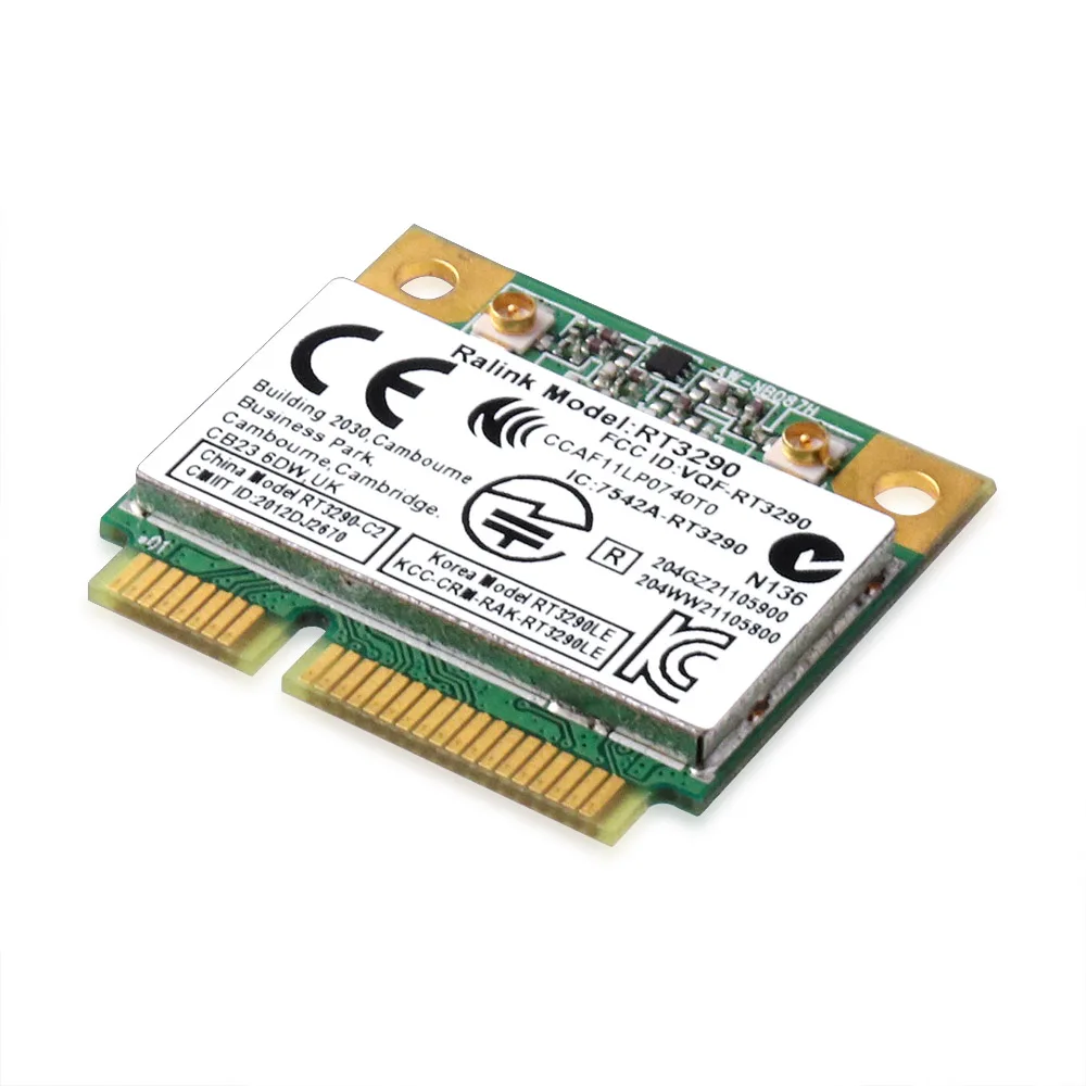 Чипсет Ralink RT3290 IEEE AW-NB087H b/g/n 802 11 Мбит/с Bluetooth 3.0HS Половинный размер мини PCIe