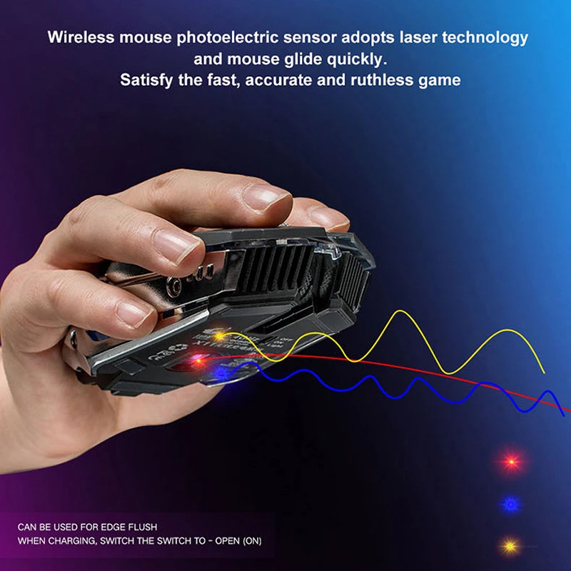 

Rechargable Wireless Mouse Backlit LED Optical Mice for Computer PC Laptop Portable 1600DPI Mice Silent 2.4GHz Ergonomic Mouse