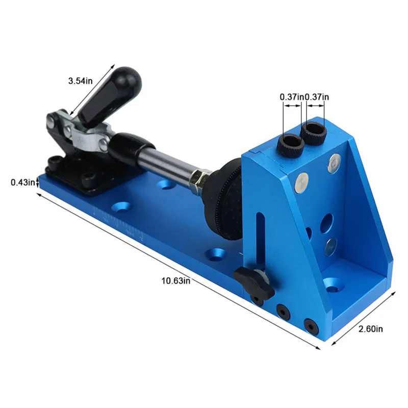 Woodworking Inclined Hole Doweling Jig Pocket Hole Jig Kit With 9.5mm Drill Bit Guide For Hole Puncher Furniture Carpentry Tools
Woodworking Inclined Hole Doweling Jig Pocket Hole Jig Kit With 9.5mm Drill Bit Guide For Hole Puncher Furniture Carpentry Tools
