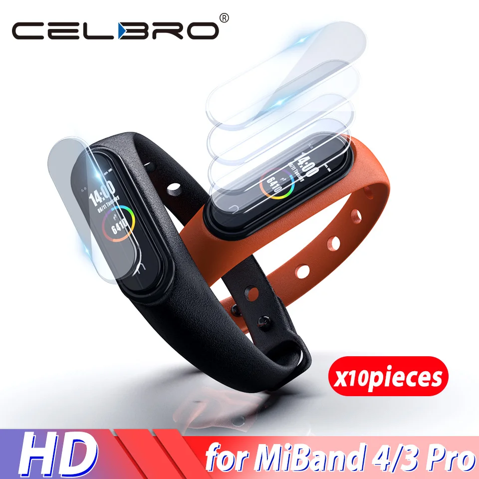 5 шт. 10 Защитная пленка для экрана мягкая Гидрогелевая из ТПУ Для Xiaomi Mi Band 4 3 Pro Miband4