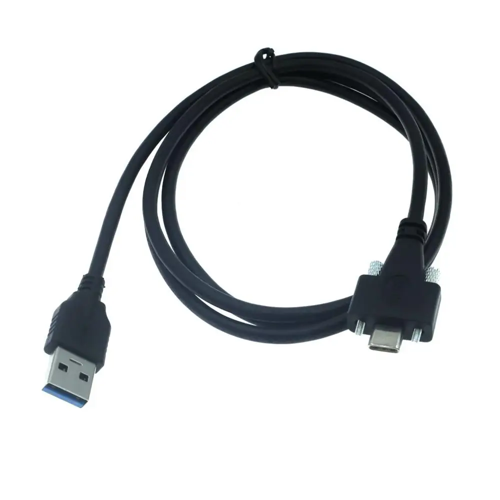 5Gbps USB 3.0 To USB 3.1 Type-C Cable With Screws Locking Connector 1.2m 4ft USB-c have lock Screw Space between 15mm
5Gbps USB 3.0 To USB 3.1 Type-C Cable With Screws Locking Connector 1.2m 4ft USB-c have lock Screw Space between 15mm
