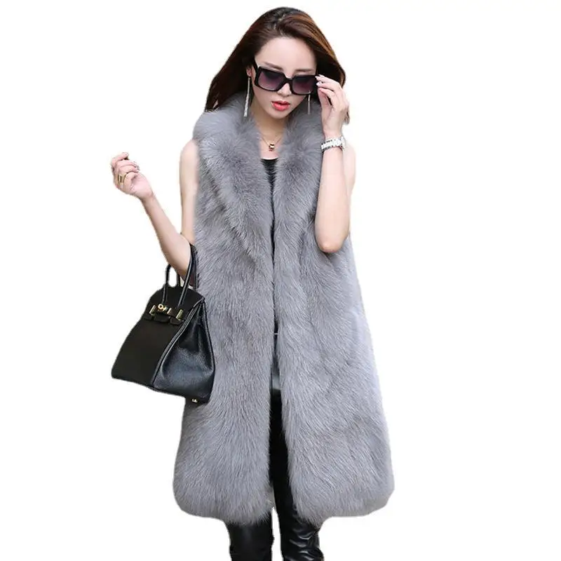 GAMPORL Faux Fur Coat Long Sleeveless Vest Fashionable Ladies Fluffy Clothes Winter Thick Warm Vest 2021 New Thick Clothes
GAMPORL Faux Fur Coat Long Sleeveless Vest Fashionable Ladies Fluffy Clothes Winter Thick Warm Vest 2021 New Thick Clothes