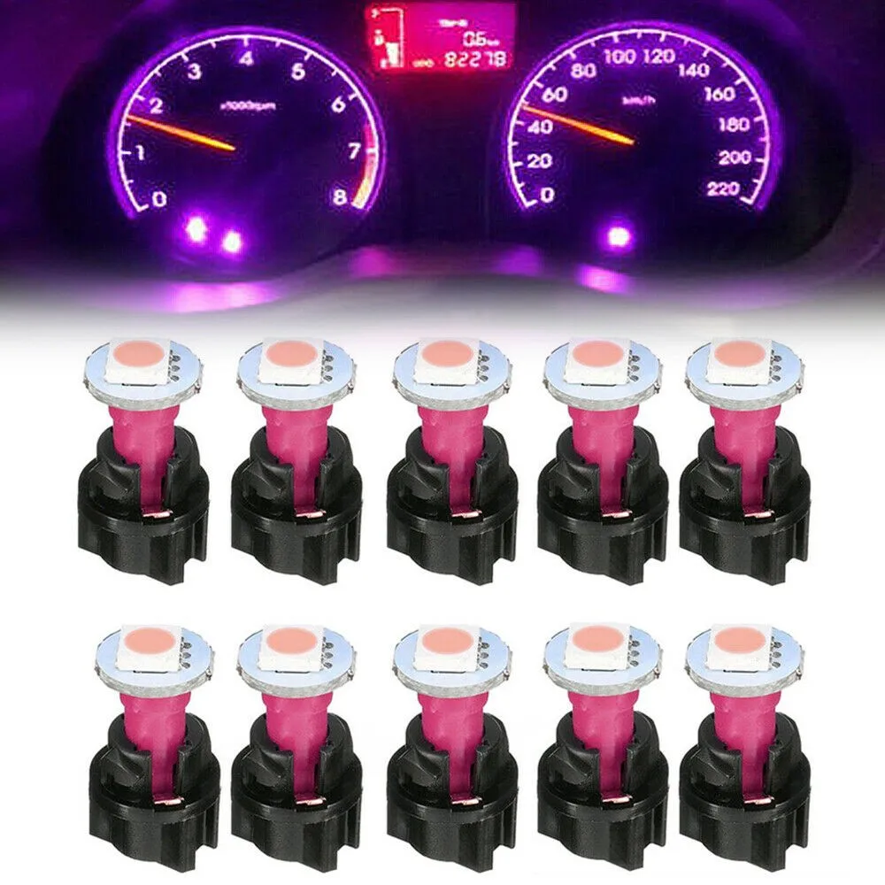 10x Purple 74 T5 LED Car Instrument Panel Light Dash Lamp Bulbs+Twist Sockets Light Emitting Diodes
10x Purple 74 T5 LED Car Instrument Panel Light Dash Lamp Bulbs+Twist Sockets Light Emitting Diodes