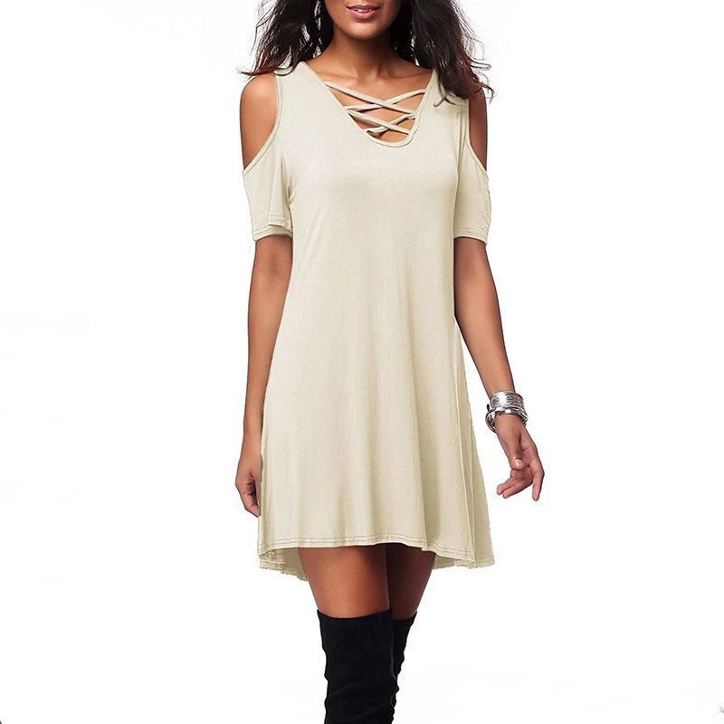 Solid Casual Long Female Dress Sexy Hollow Out Shoulder Lace-Up Low Cut Dresses For Women Basic Autumn Bottom Dress
Solid Casual Long Female Dress Sexy Hollow Out Shoulder Lace-Up Low Cut Dresses For Women Basic Autumn Bottom Dress