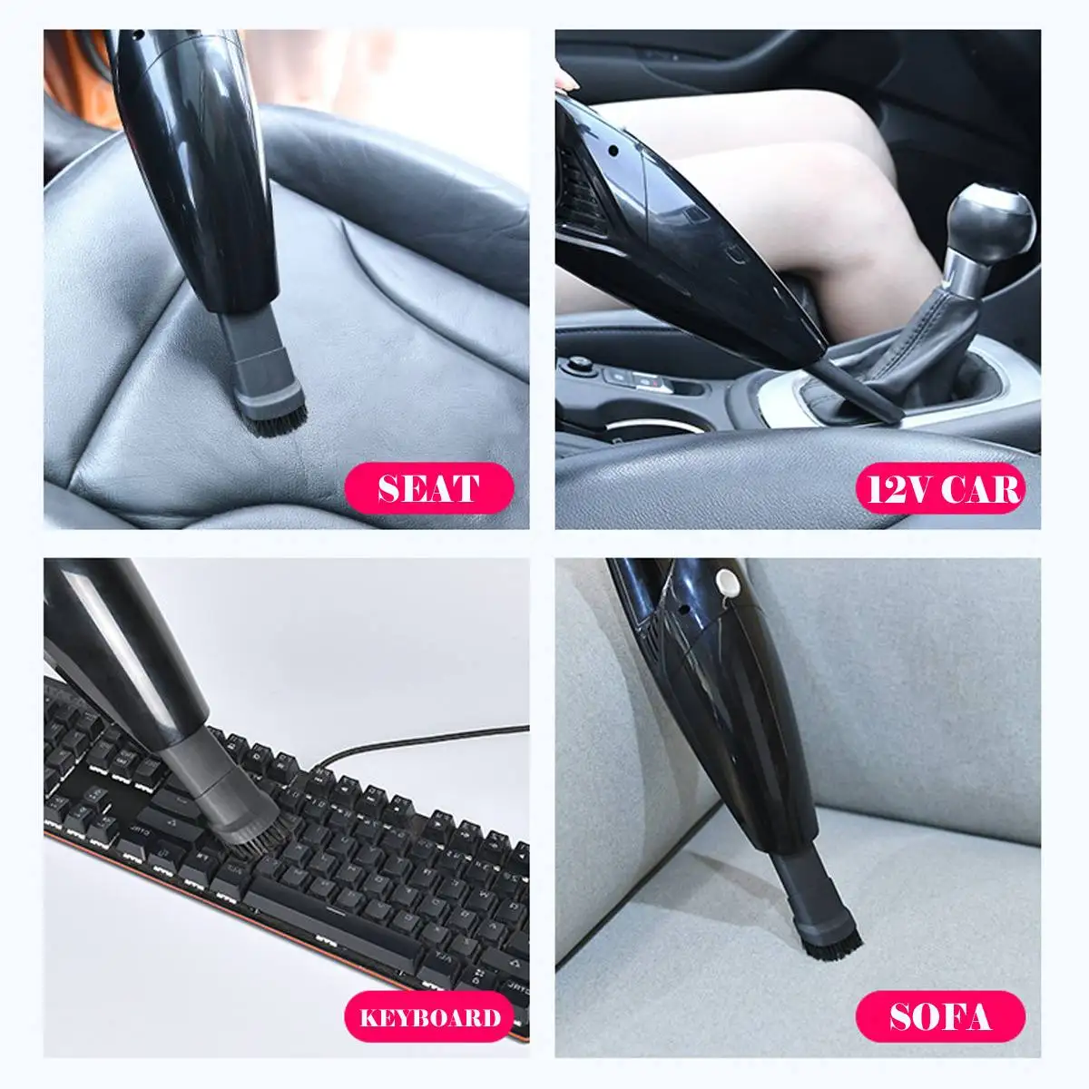 Handheld Vacuum Cleaners Cordless Powerful Suction Portable Rechargeable Vacuum Cleaner for Car Home Pet Hair Vacuum Cleaning
Handheld Vacuum Cleaners Cordless Powerful Suction Portable Rechargeable Vacuum Cleaner for Car Home Pet Hair Vacuum Cleaning