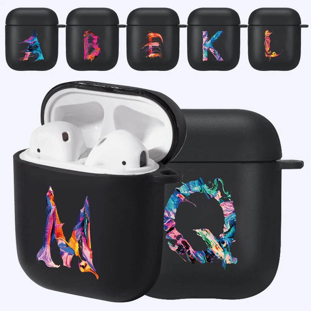 For Apple Airpods 1st /2nd Gen Black Soft Silicone Wireless Bluetooth Earphone Cases Initial Letter pattern Headphone Cases
For Apple Airpods 1st /2nd Gen Black Soft Silicone Wireless Bluetooth Earphone Cases Initial Letter pattern Headphone Cases