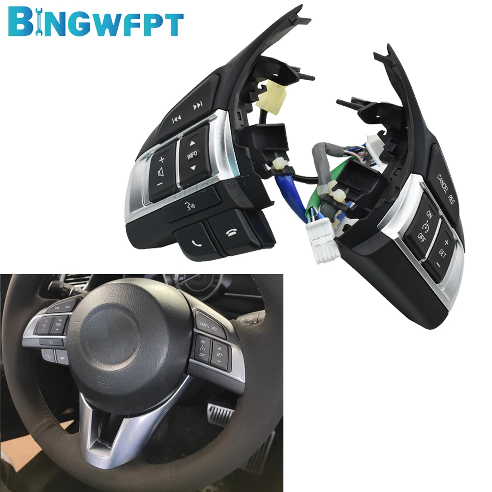 NEW For Mazda 3 Atenza Axela CX5 CX-4 CX-5 Multifunction Steering Wheel Switch Audio Bluetooth Cruise Control Switch Button
NEW For Mazda 3 Atenza Axela CX5 CX-4 CX-5 Multifunction Steering Wheel Switch Audio Bluetooth Cruise Control Switch Button