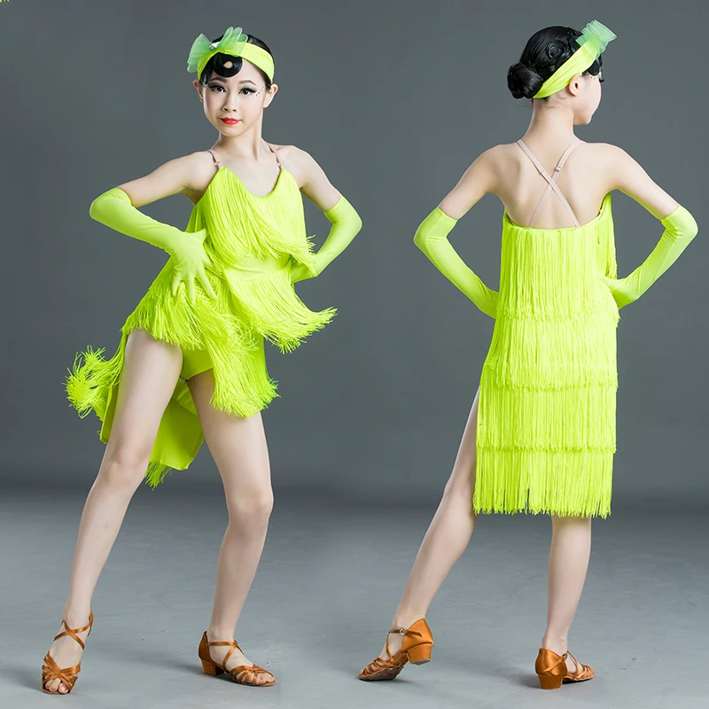 Fluorescent Yellow Tassels Latin Dance Dress For Girls Fringed Dress Stage Ballroom Performance Costume Practice Dresses SL3097
Fluorescent Yellow Tassels Latin Dance Dress For Girls Fringed Dress Stage Ballroom Performance Costume Practice Dresses SL3097