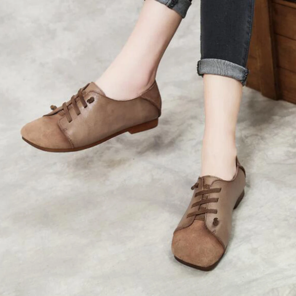 New Genuine Leather single Shoes Women Hand-sewn Leather Loafers Spring Casual Shoes Women Flats Soft bottom Women Shoes hy796
New Genuine Leather single Shoes Women Hand-sewn Leather Loafers Spring Casual Shoes Women Flats Soft bottom Women Shoes hy796