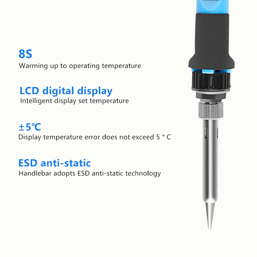 PJLSW EU/US Plug 80W Adjustable Temperature Electric Soldering Iron Set Welding Solder Station Heat Pencil Repair Tool Kit
PJLSW EU/US Plug 80W Adjustable Temperature Electric Soldering Iron Set Welding Solder Station Heat Pencil Repair Tool Kit