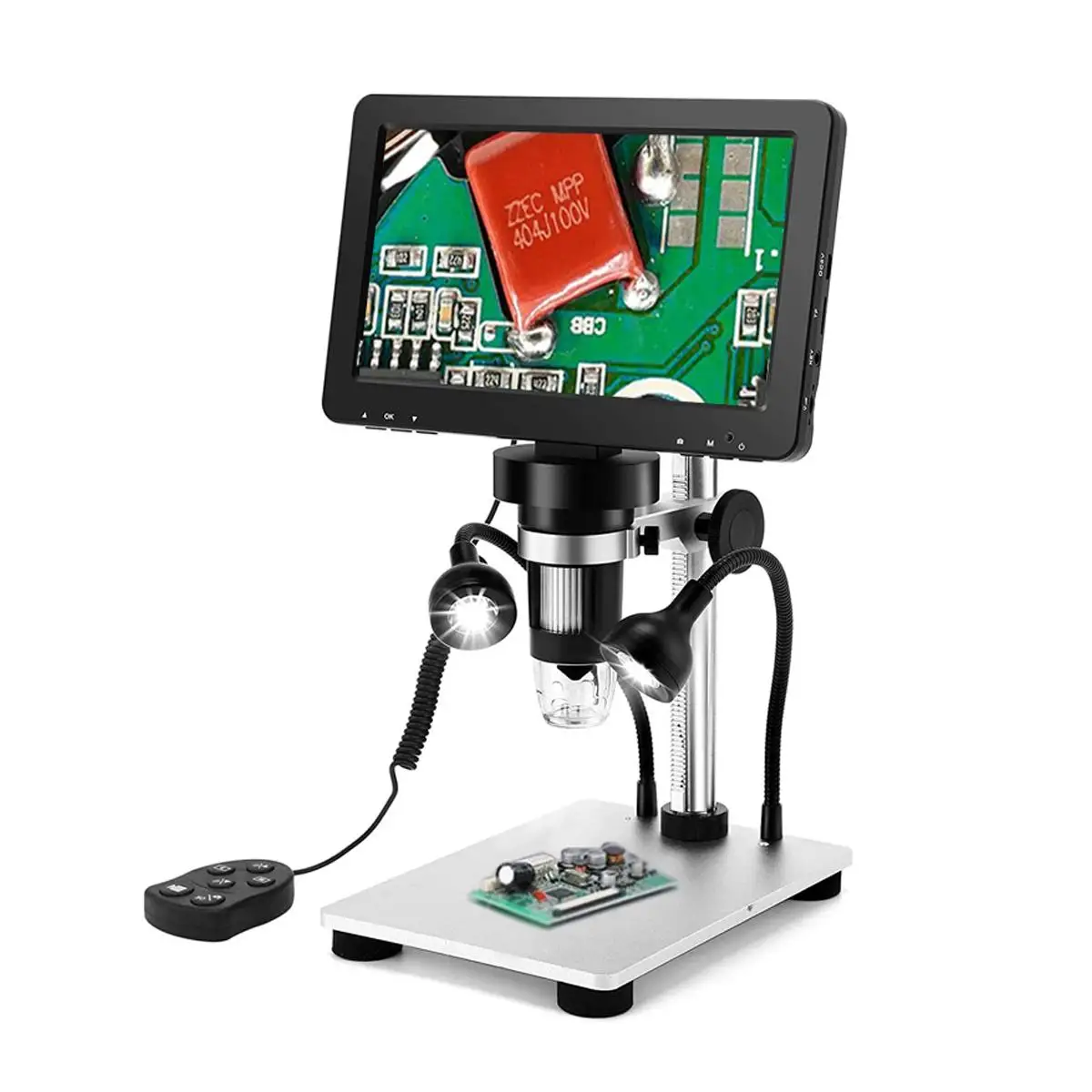 1200X LED Digital Microscope 7" HD Display Video Microscope Clock Repair Skin Detect Industrial Microscope w/ Metal Lifting Base
1200X LED Digital Microscope 7" HD Display Video Microscope Clock Repair Skin Detect Industrial Microscope w/ Metal Lifting Base