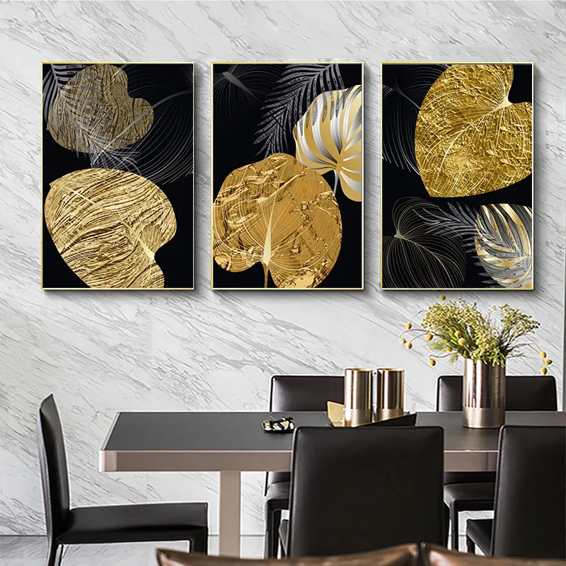 Nordic Golden Plant Leaf Canvas Painting Wall Poster Modern Style Canvas Print Art Aisle Living Room Home Decoration 
Nordic Golden Plant Leaf Canvas Painting Wall Poster Modern Style Canvas Print Art Aisle Living Room Home Decoration