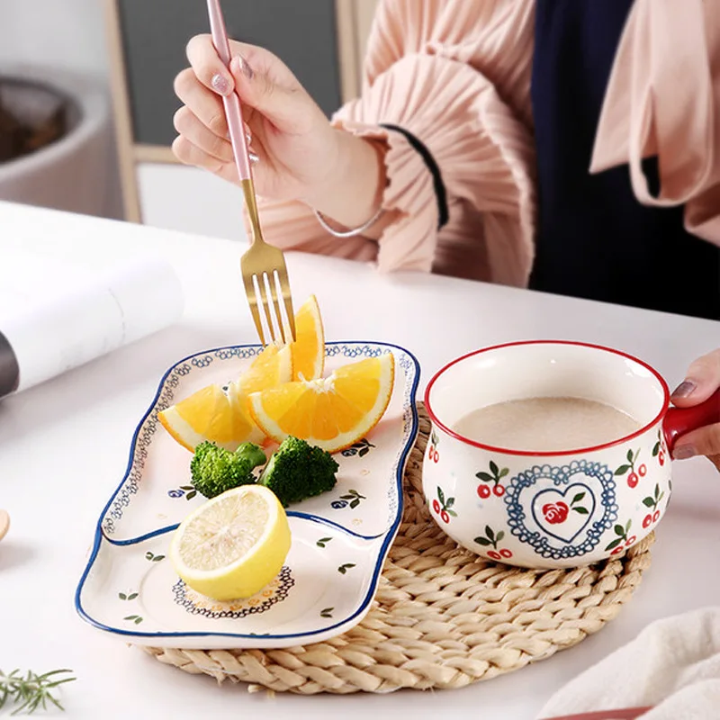 Nordic Handle Bowl Creative Ceramic Salad Bowl Soak Bowl Noodle Oatmeal Bowl Small Fresh Plate Kitchen Tool
Nordic Handle Bowl Creative Ceramic Salad Bowl Soak Bowl Noodle Oatmeal Bowl Small Fresh Plate Kitchen Tool