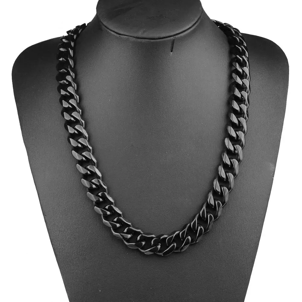 17MM Xxxtentacion Mens Collar Choker Tail Hip Hop Rapper Black Cuban Curb Chain Stainless Steel Necklace Men's Jewelry
17MM Xxxtentacion Mens Collar Choker Tail Hip Hop Rapper Black Cuban Curb Chain Stainless Steel Necklace Men's Jewelry