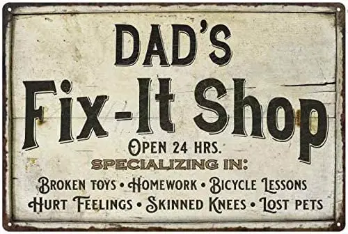 Decor Man Cave Vintage Mechanic Wrench Men Dad Grandpa Workshop Decoration Gift 8x12 Metal
Decor Man Cave Vintage Mechanic Wrench Men Dad Grandpa Workshop Decoration Gift 8x12 Metal