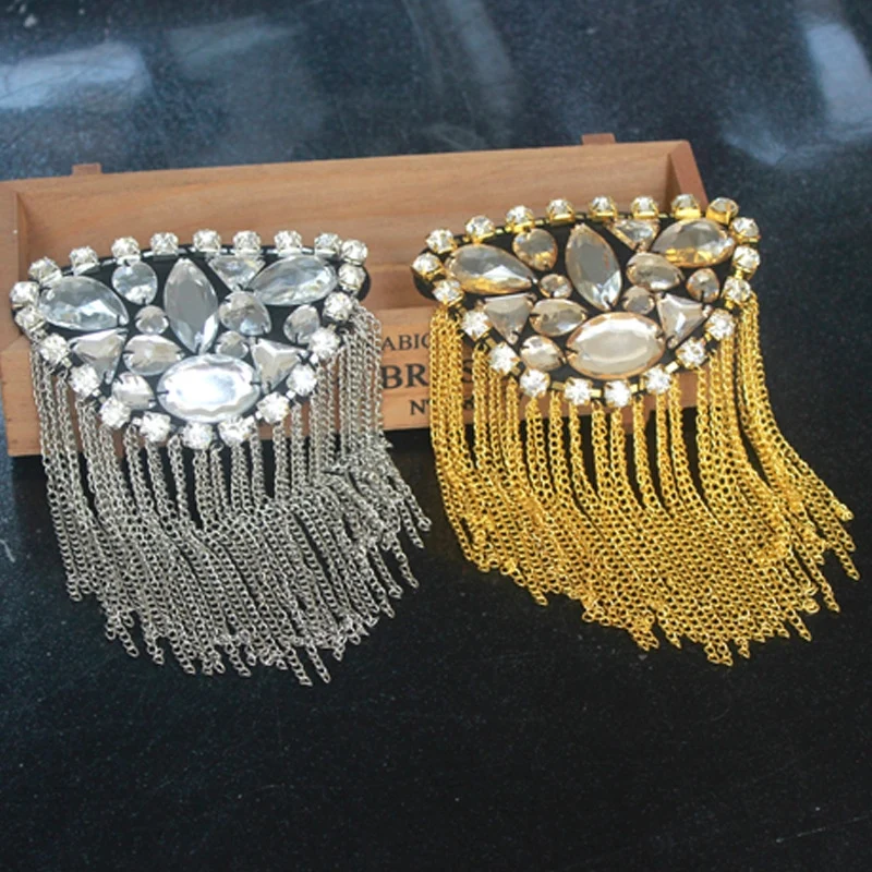 6pc Sew On Beaded Fringe Badges Patch Shoulder Mark Applique Patches For Clothing Stud Appliques Parches Epaulet AC1347
6pc Sew On Beaded Fringe Badges Patch Shoulder Mark Applique Patches For Clothing Stud Appliques Parches Epaulet AC1347