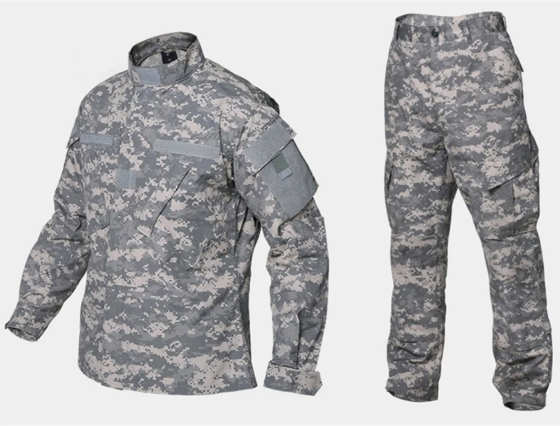 Army Military ACU Camouflage Tactical Uniform Combat BDU Suit Battlefield Clothes Men's Airsoft Paintball Hunting Clothing
Army Military ACU Camouflage Tactical Uniform Combat BDU Suit Battlefield Clothes Men's Airsoft Paintball Hunting Clothing