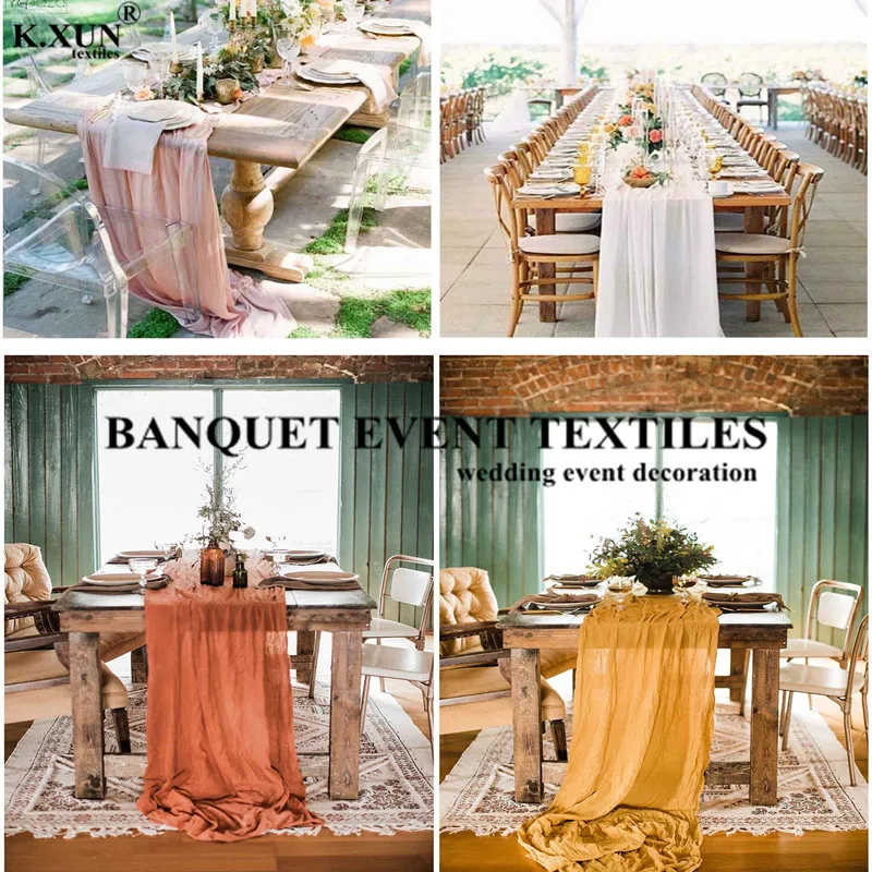 Rustic Gauze Table Runner Party Table Banner Personalize Tablecloth Runners For Wedding Event Party Decoration
Rustic Gauze Table Runner Party Table Banner Personalize Tablecloth Runners For Wedding Event Party Decoration