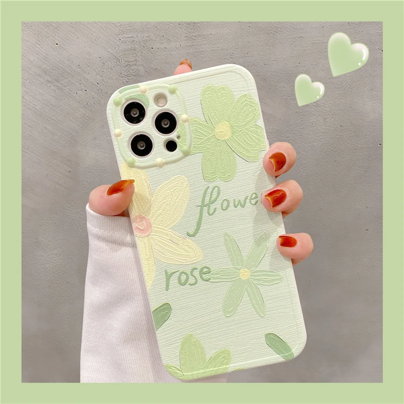 Fashion Green Flowers Daisy Phone Case For iPhone 13 Pro Max 12 11 XR X XS 7 8 Plus SE 2020 Cute Soft Silicone Shockproof Cover
Fashion Green Flowers Daisy Phone Case For iPhone 13 Pro Max 12 11 XR X XS 7 8 Plus SE 2020 Cute Soft Silicone Shockproof Cover