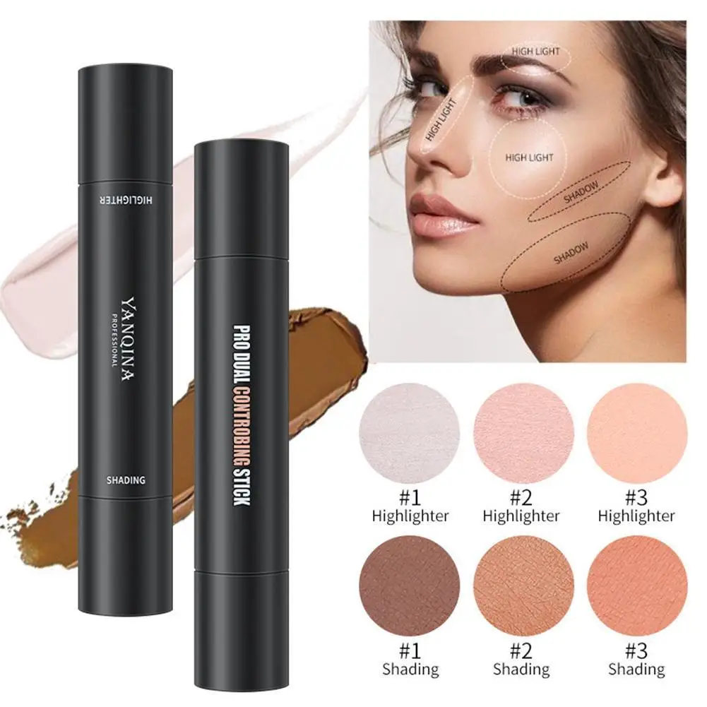 Double-Headed Highlighter Three-Dimensional Shadow Concealer V Face Brightening Natural Contouring Stick
Double-Headed Highlighter Three-Dimensional Shadow Concealer V Face Brightening Natural Contouring Stick