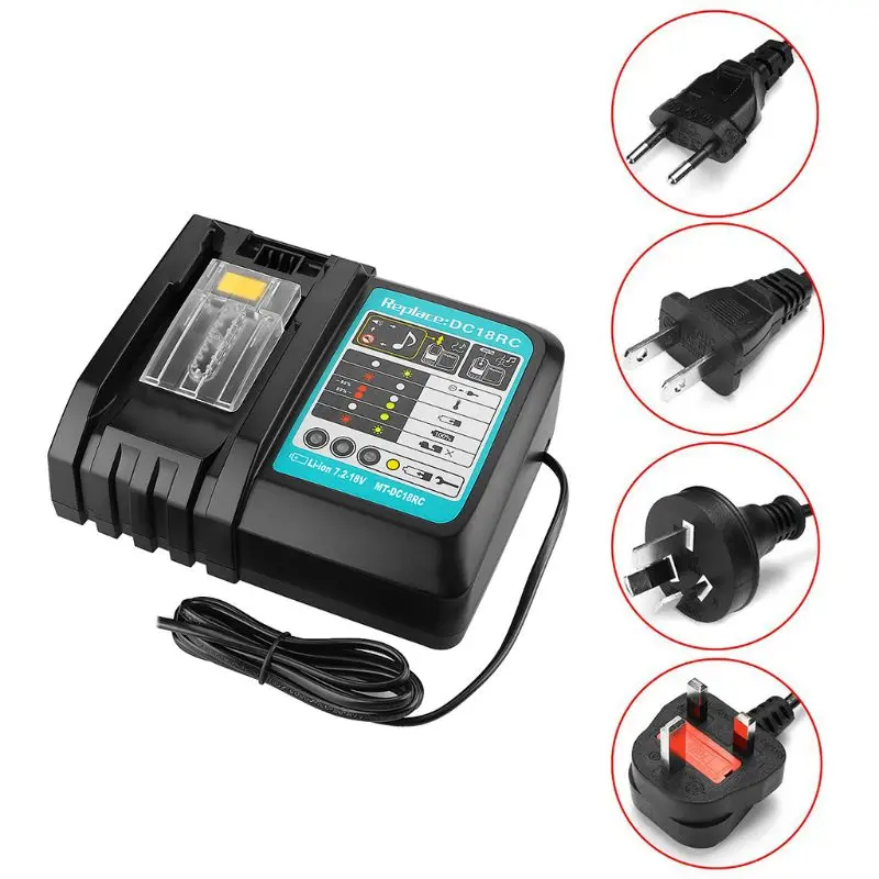 7.2-18V 3A Fast Battery Charger Charging Power Adapter for Makita BL1830 BL1840 B85B
7.2-18V 3A Fast Battery Charger Charging Power Adapter for Makita BL1830 BL1840 B85B