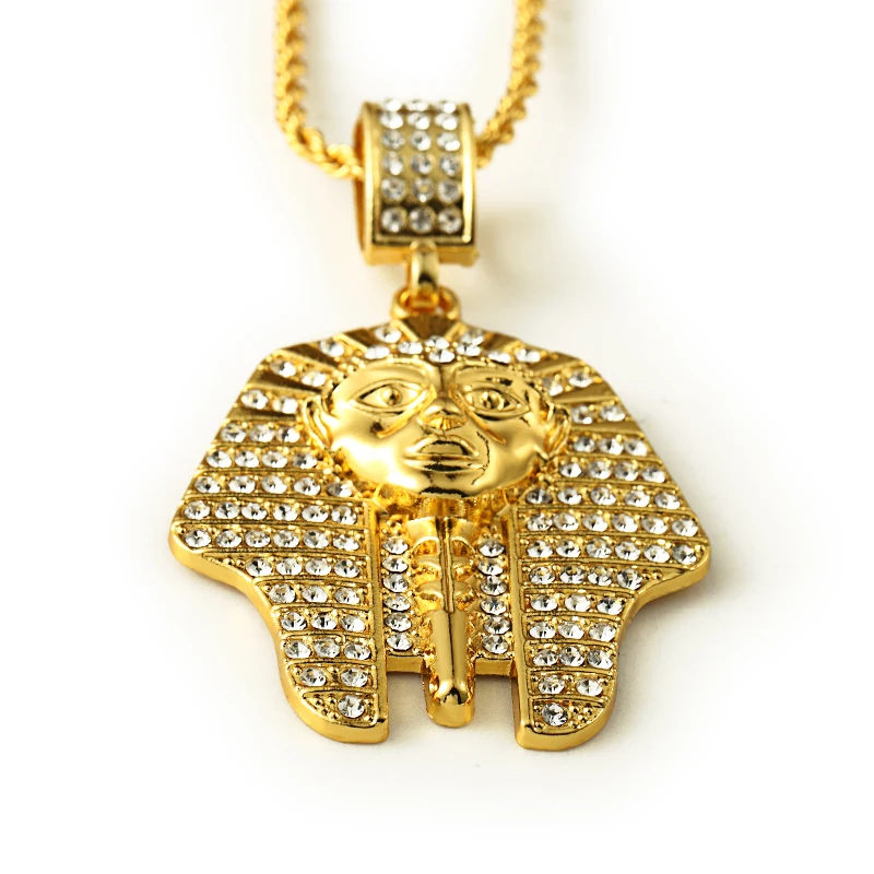 HIPHOP Hip Hop Europe and America New 18k Real Gold Pharaoh Pendant Boutique Necklace Street Dance Bar Rap Jewelry
HIPHOP Hip Hop Europe and America New 18k Real Gold Pharaoh Pendant Boutique Necklace Street Dance Bar Rap Jewelry