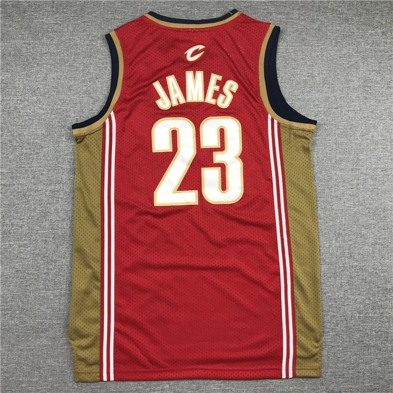 

NBA Men's Cleveland Cavaliers #23 LeBron James Basketball Jerseys Retro Red